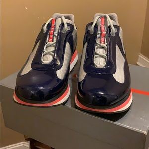 double sole prada sneakers